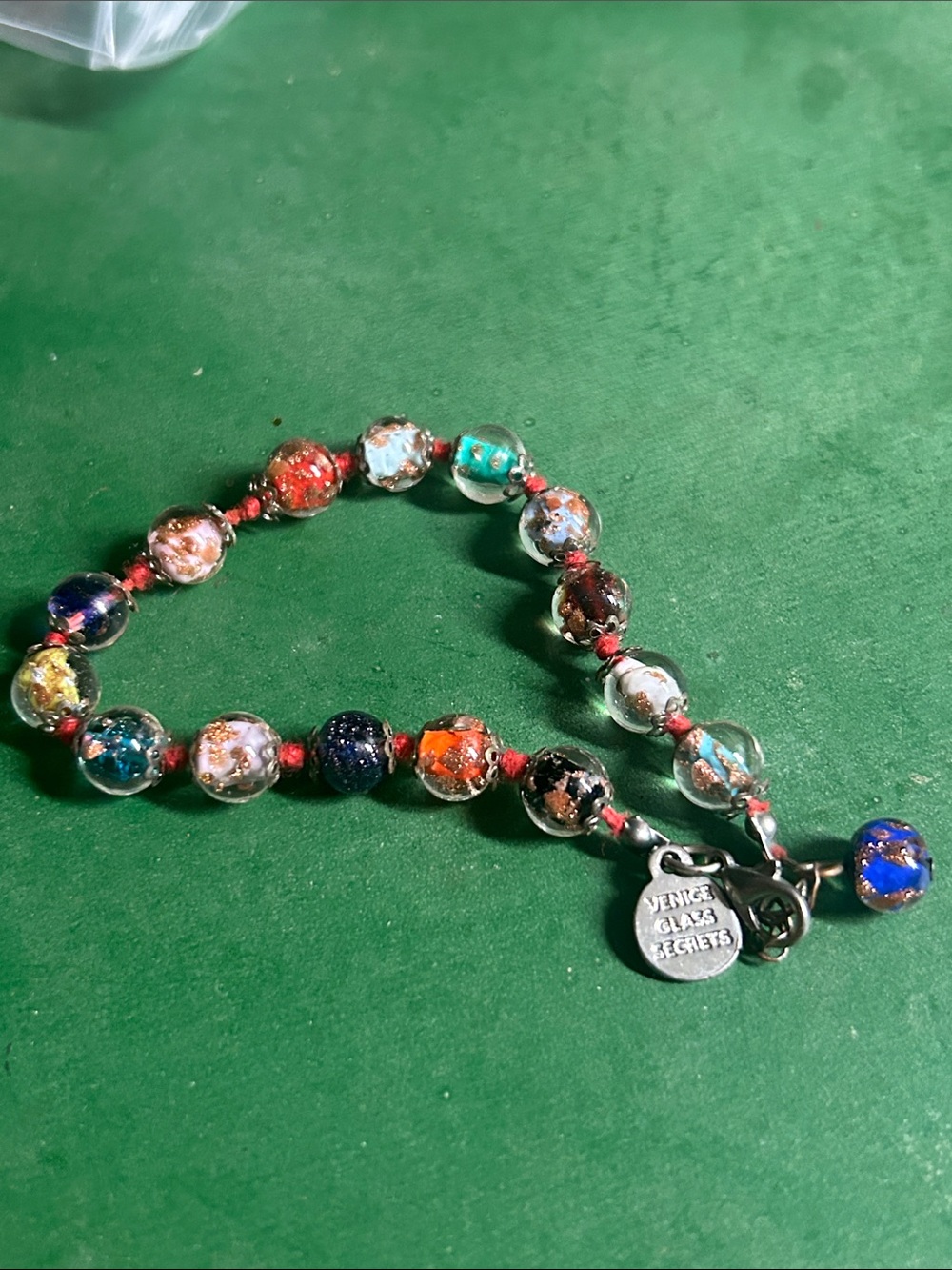 Venice‎ Glass Beaded Bracelet Vintage